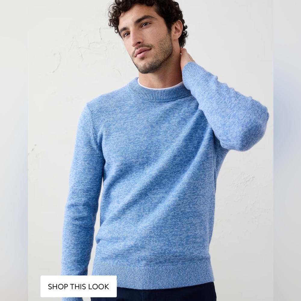 NWT Banana Republic Light Blue Crewneck Sweater